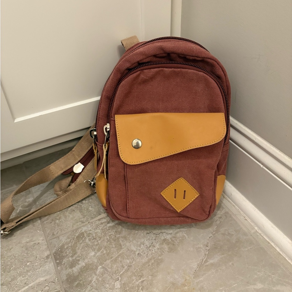 Women’s small canvas backpack